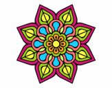 Mandala de flor sencilla