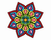 Mandala de flor sencilla