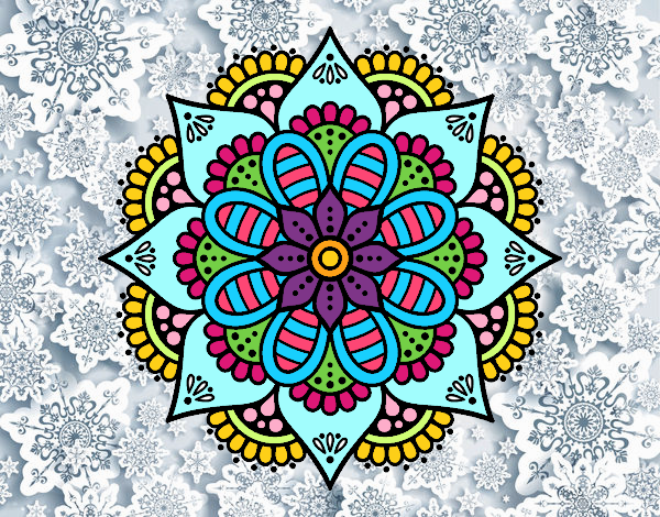 Mandala flor de primavera