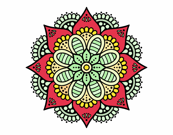 Mandala flor de primavera