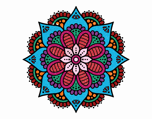 Mandala flor de primavera