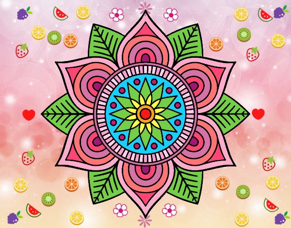 Mandala flor estelar