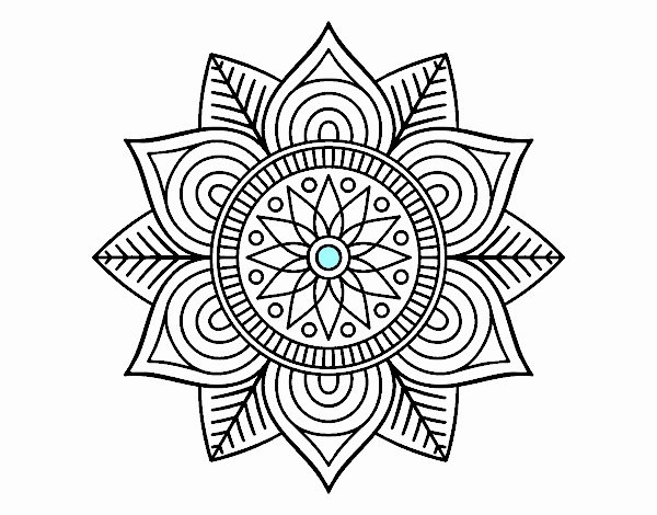 Mandala flor estelar