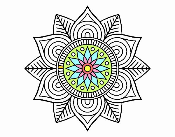 Mandala flor estelar