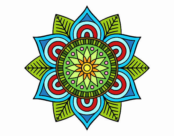 Mandala flor estelar