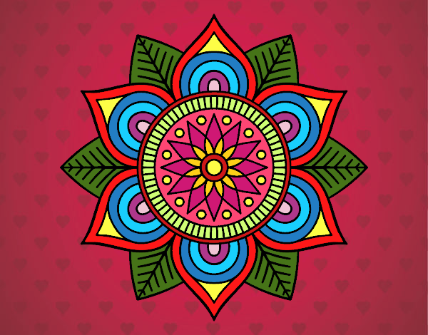 Mandala flor estelar