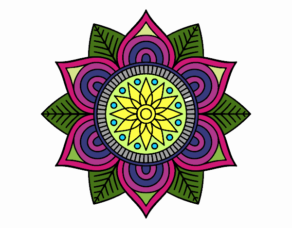 Mandala flor estelar