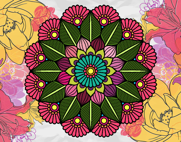 Mandala jardín vegetal