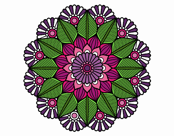 Mandala jardín vegetal