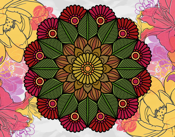 Mandala jardín vegetal