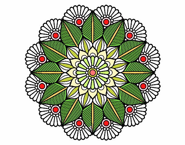 Mandala jardín vegetal