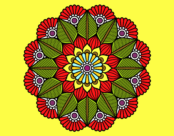 Mandala jardín vegetal