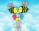 Pareja de abejas