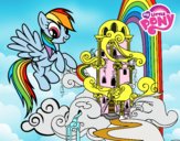 Rainbow Dash en su palacio