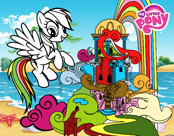 Rainbow Dash en su palacio