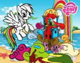 Rainbow Dash en su palacio