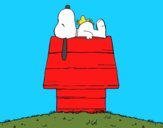 Snoopy durmiendo