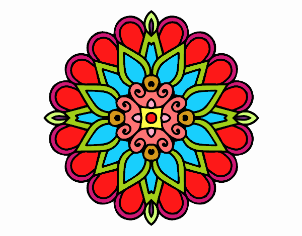 Un mandala estilo árabe