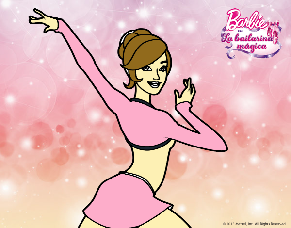 Barbie en postura de ballet