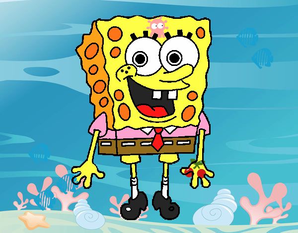 Bob Esponja alegre