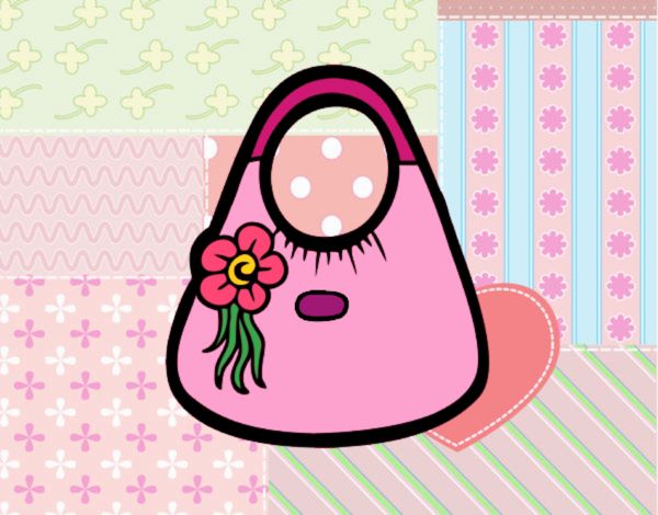 Bolso con flor