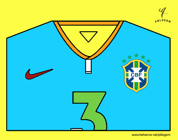 Camiseta del mundial de fútbol 2014 de Brasil