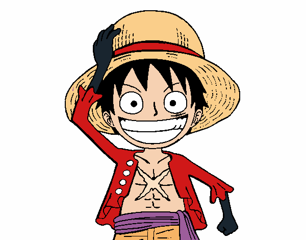 luffy con haki listo para la batalla