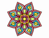 Mandala de flor sencilla