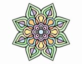 Mandala de flor sencilla