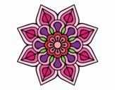 Mandala de flor sencilla