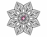 Mandala de flor sencilla