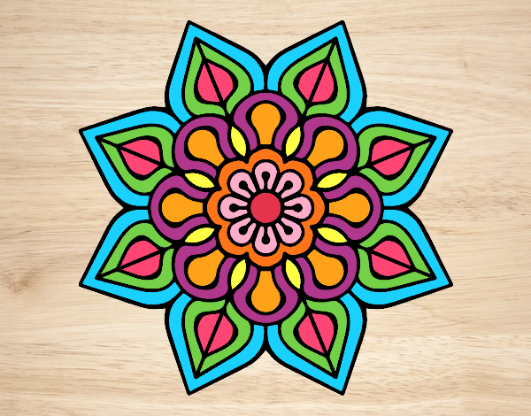 Mandala de flor sencilla