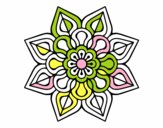 Mandala de flor sencilla