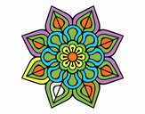 Mandala de flor sencilla