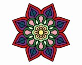 Mandala de flor sencilla