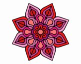 Mandala de flor sencilla