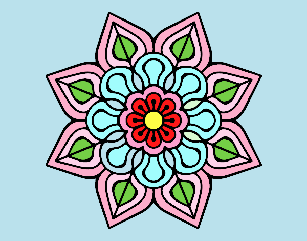 Mandala de flor sencilla