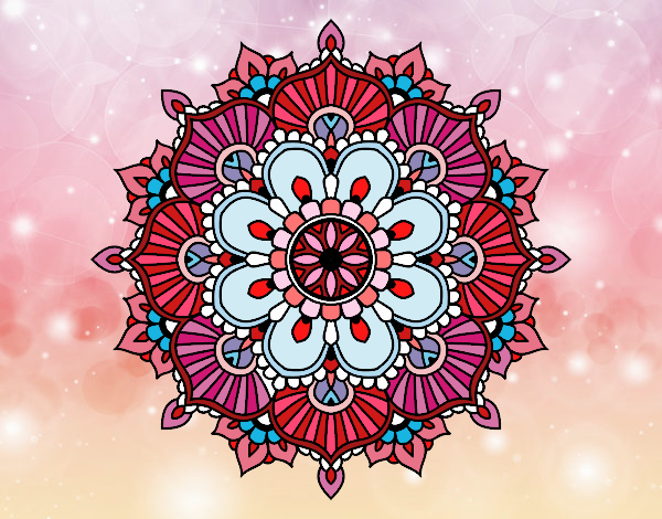 Mandala destello floral