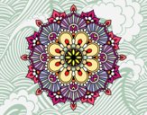 Mandala destello floral