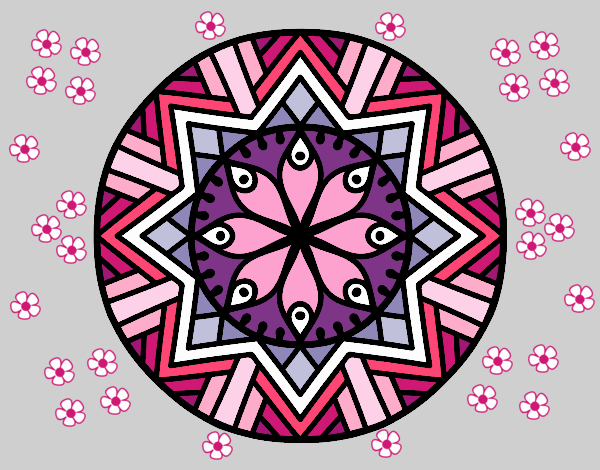 Mandala flor de bambú