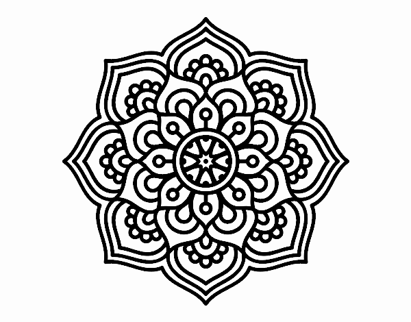 Mandala flor de la concentración