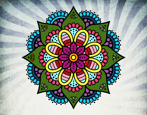 Mandala flor de primavera