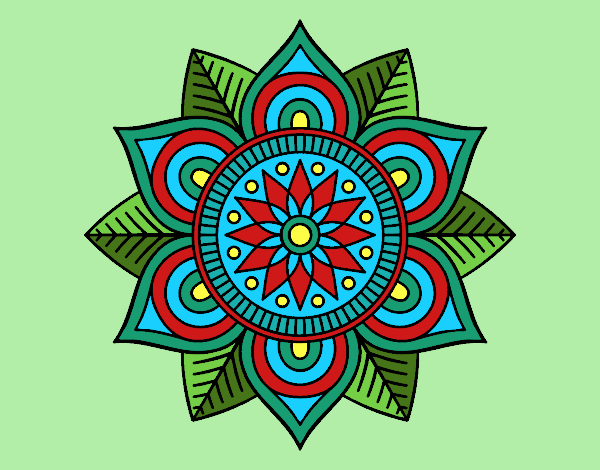 Mandala flor estelar