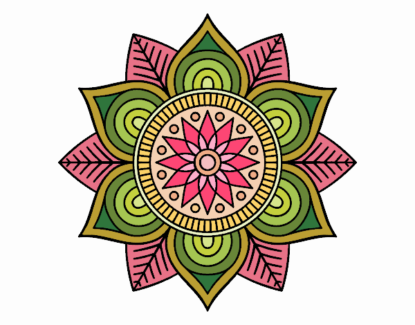 Mandala flor estelar