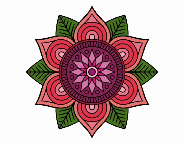 Mandala flor estelar