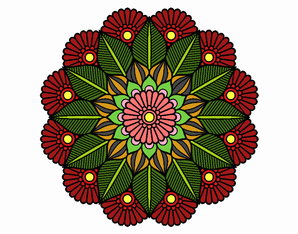 Mandala jardín vegetal