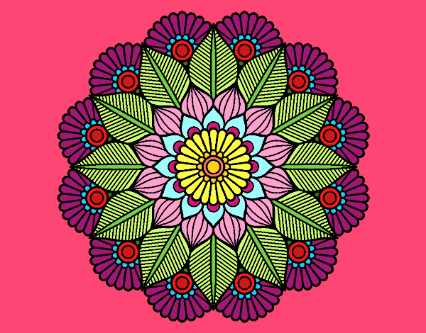 Mandala jardín vegetal