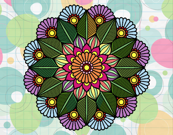 Mandala jardín vegetal