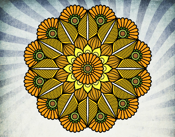 Mandala jardín vegetal