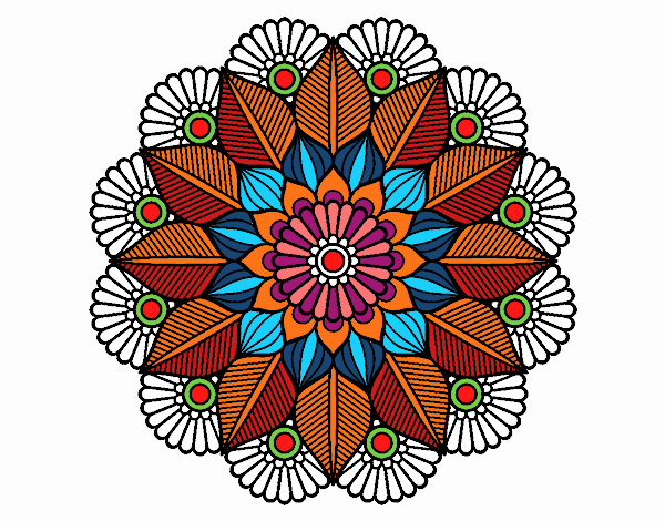 Mandala jardín vegetal